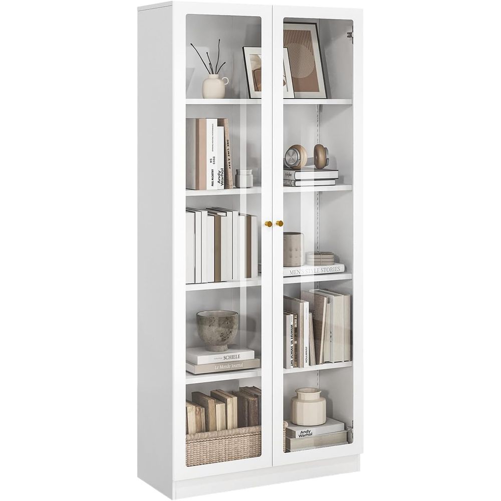Bookshelf 5 Tier - 70.87 Tall Metal Bookshelf, 5-Tier Display