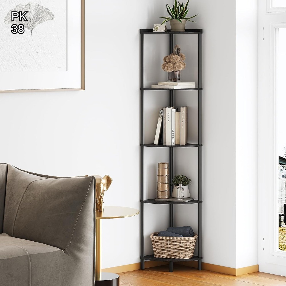 Bookshelf 5 Tier - 5-Tier Corner Shelf, 65