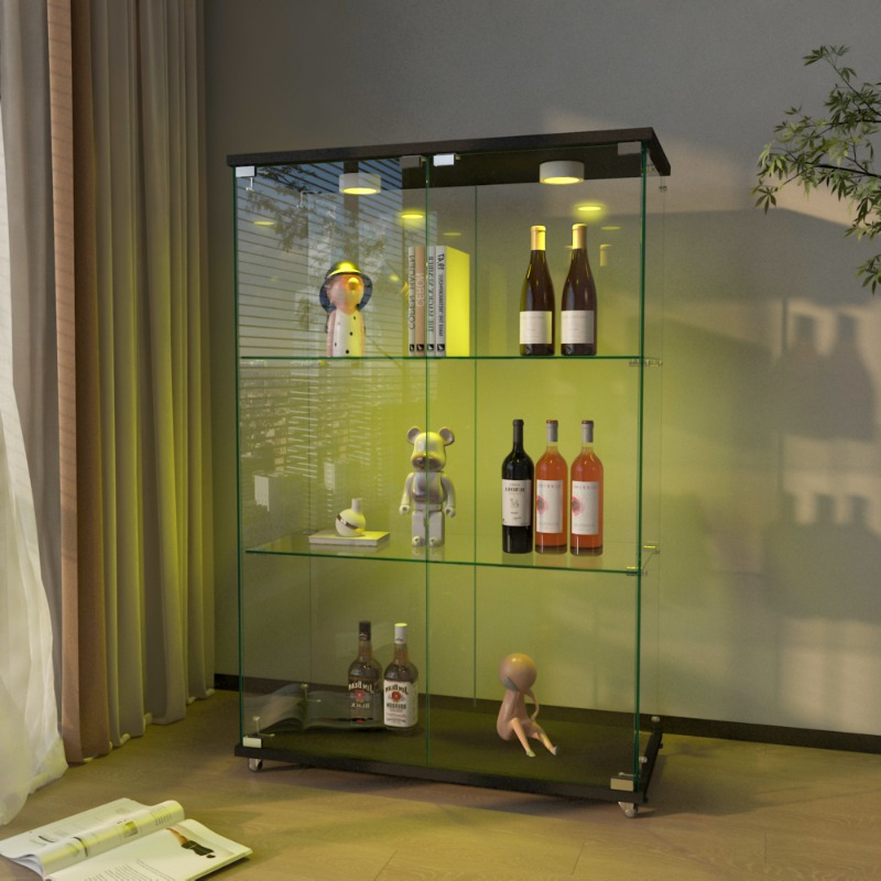 5 Tier Glass Display Cabinet w - đánh giá và giá Bookshelf 5 Tier