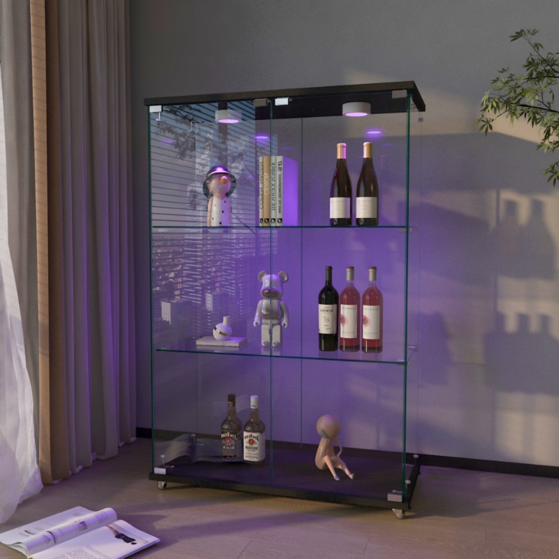 5 Tier Glass Display Cabinet w - đánh giá và giá Bookshelf 5 Tier