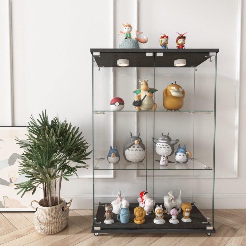 5 Tier Glass Display Cabinet w - đánh giá và giá Bookshelf 5 Tier