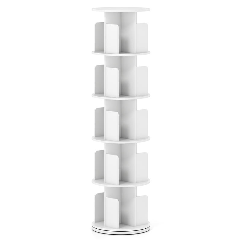 5-Tier Rotating Bookshelf 360° - đánh giá và giá Bookshelf 5 Tier