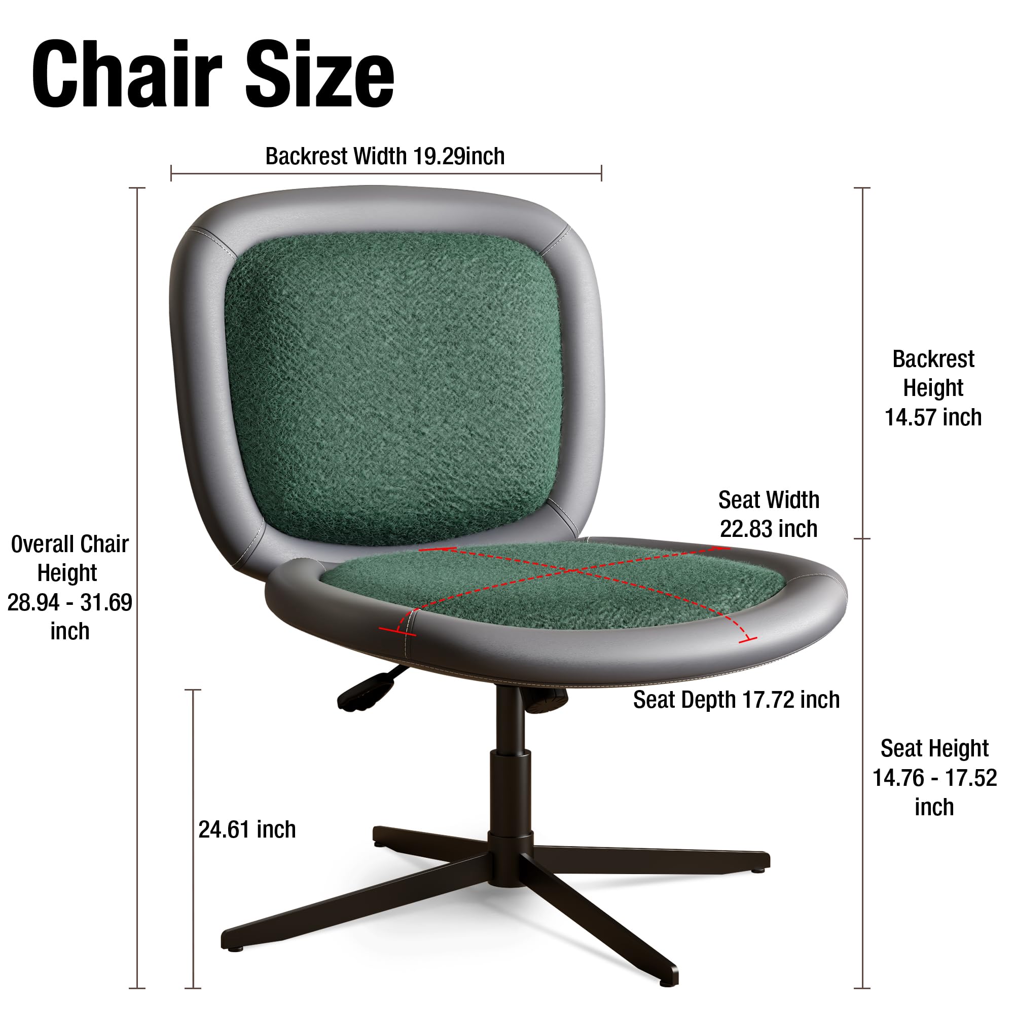 Armless Office Chair With Whee - đánh giá và giá Office Furniture Desk