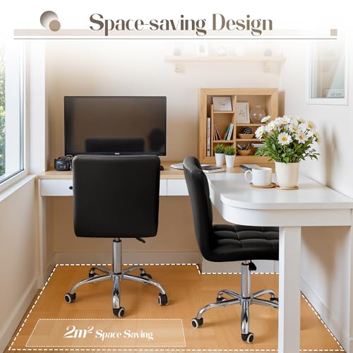 Black PU Leather Swivel Office - đánh giá và giá Office Furniture Desk
