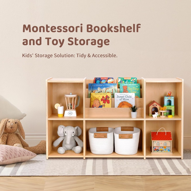 OOOK Montessori Bookshelf and  - đánh giá và giá Bookshelf 5 Tier