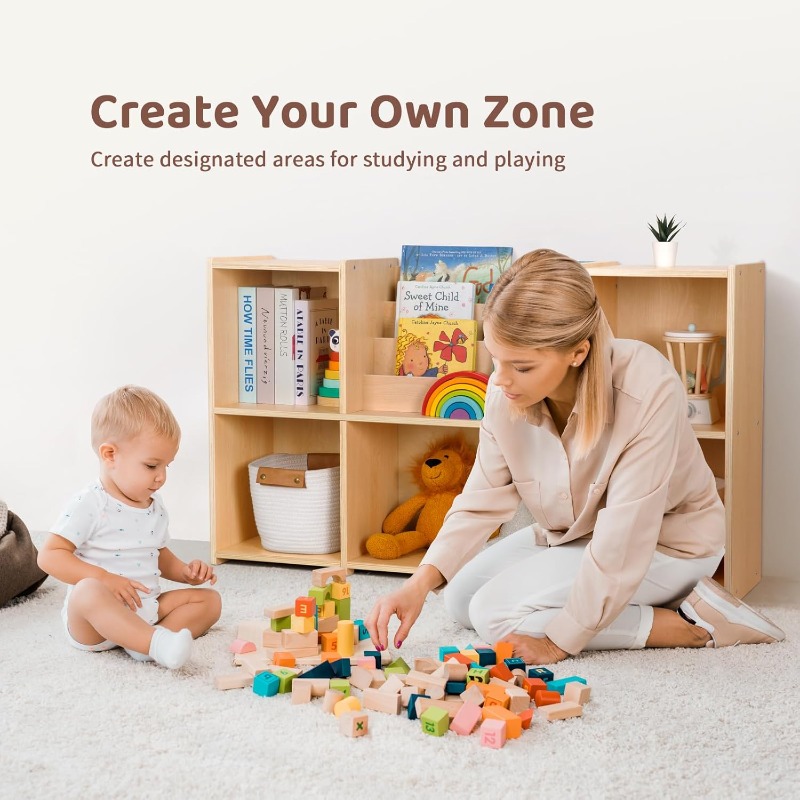 OOOK Montessori Bookshelf and  - đánh giá và giá Bookshelf 5 Tier
