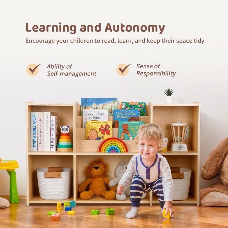 OOOK Montessori Bookshelf and  - đánh giá và giá Bookshelf 5 Tier