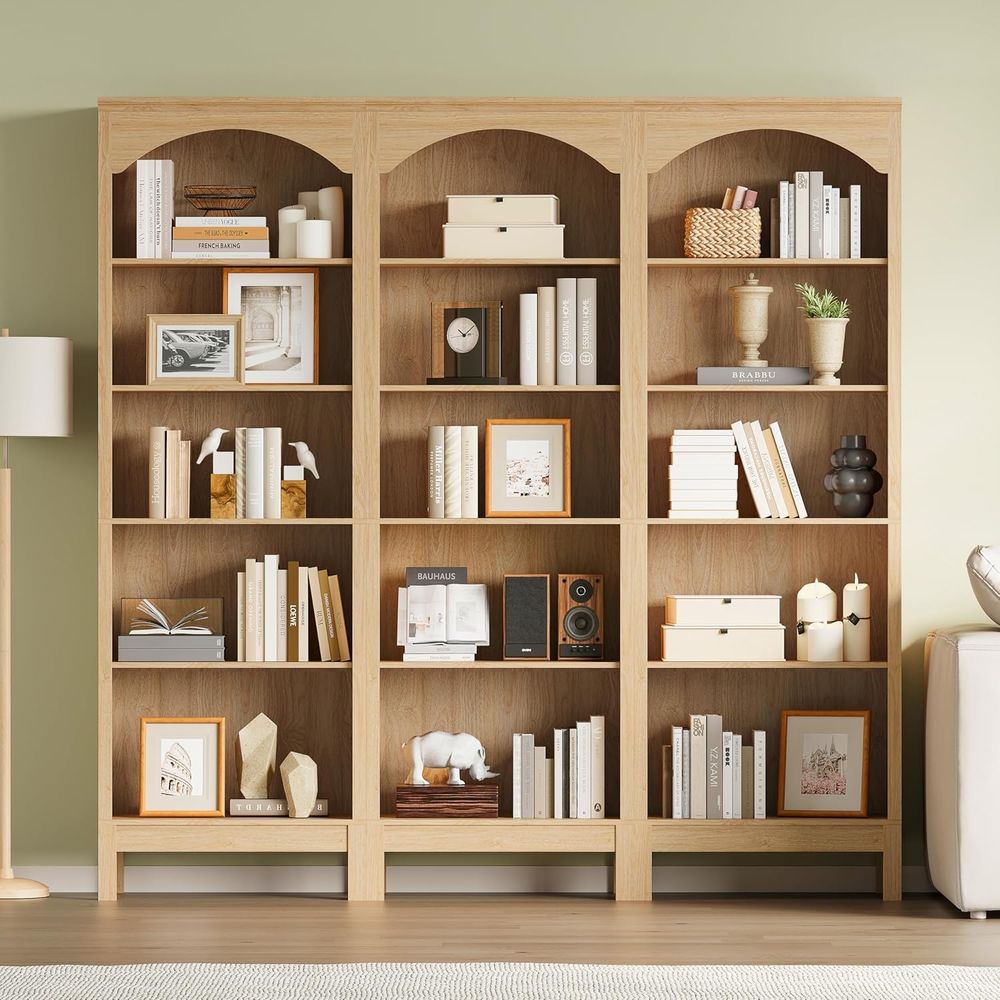 5-Tier Arched Wood Bookshelf,  - đánh giá và giá Bookshelf 5 Tier