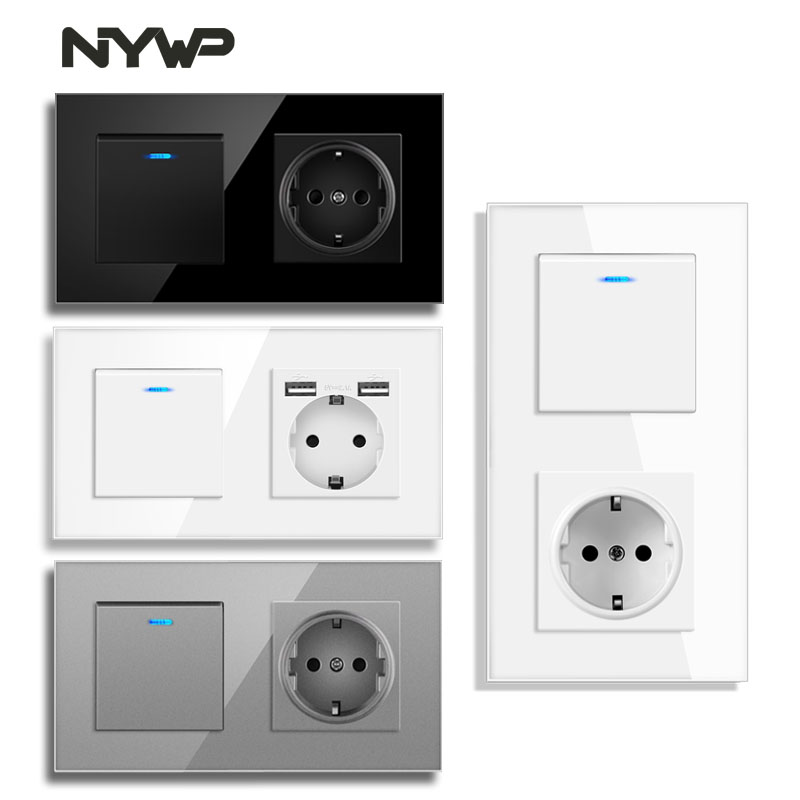 NYWP eu wall socket with rocke - đánh giá và giá Office Furniture Uk