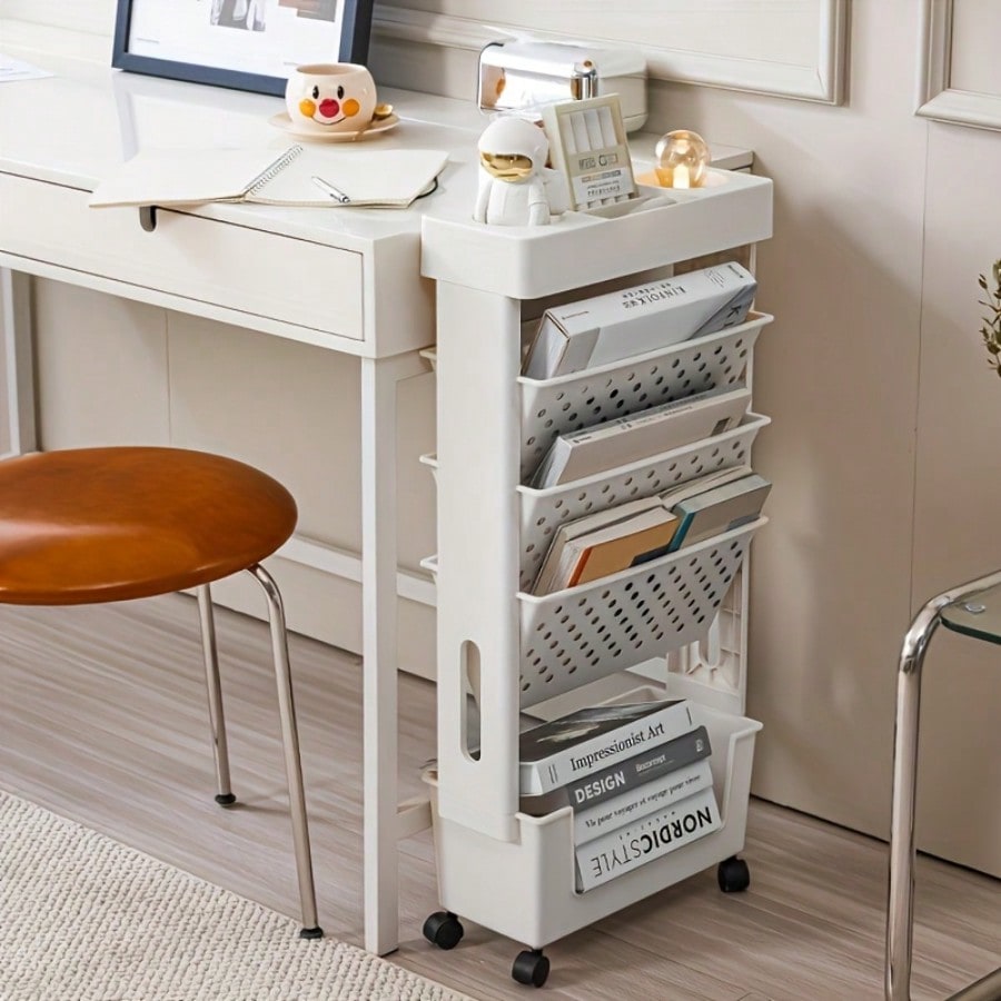 5-Tier Movable Bookshelf, Tabl - đánh giá và giá Bookshelf 5 Tier