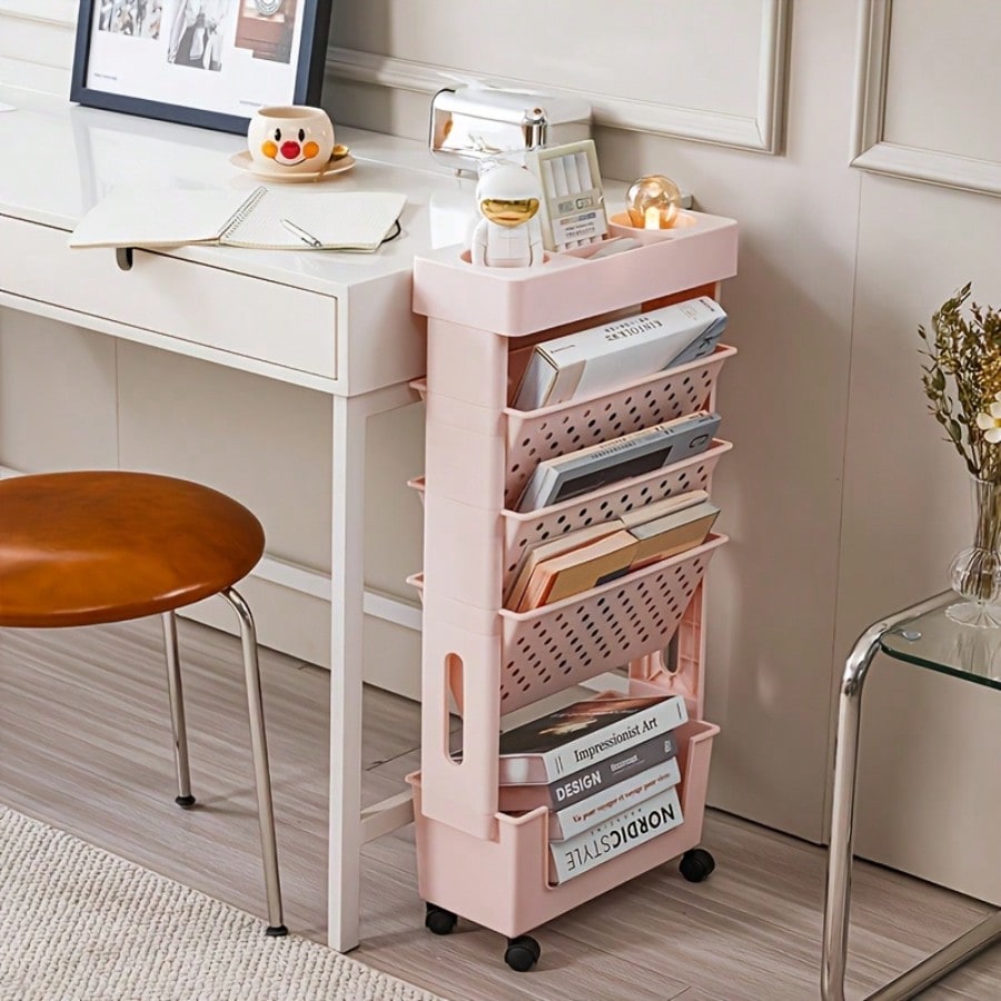 5-Tier Movable Bookshelf, Tabl - đánh giá và giá Bookshelf 5 Tier
