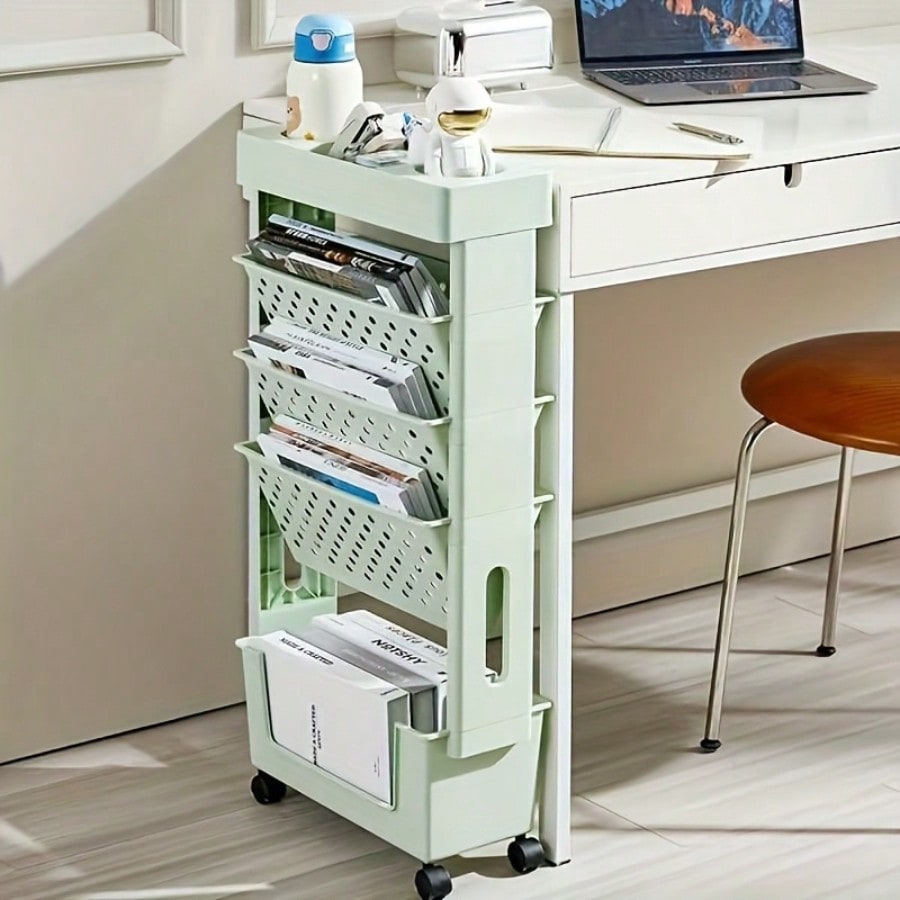 5-Tier Movable Bookshelf, Tabl - đánh giá và giá Bookshelf 5 Tier