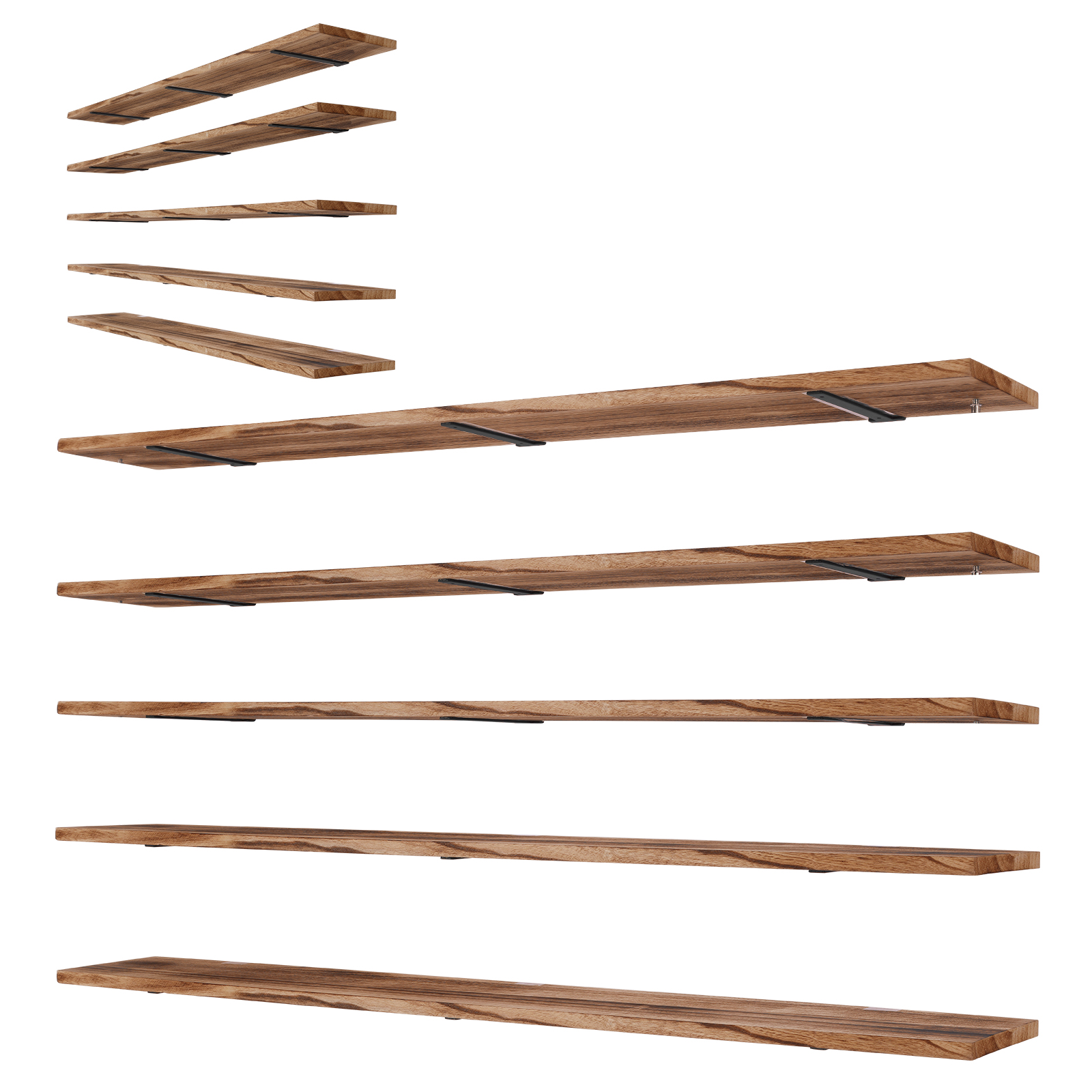 5-Tier Wall Mounted Bookshelf  - đánh giá và giá Bookshelf 5 Tier