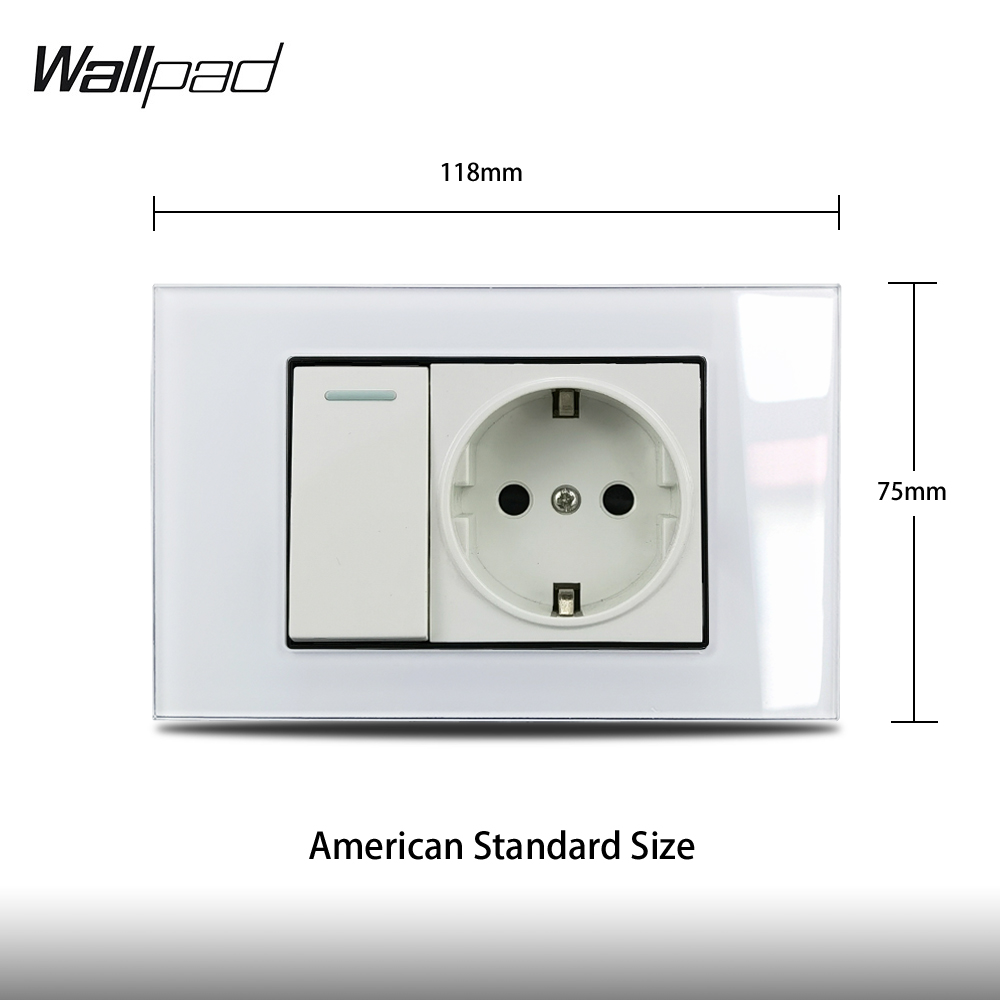 118*75mm EU Socket and 1 Gang  - đánh giá và giá Office Furniture Uk